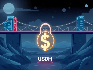 Hyperliquid USDH stablecoin issuance by Native Markets, symbolizing a secure financial partnership in the crypto ecosystem.
