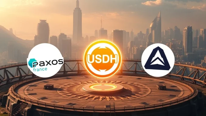 Three prominent crypto entities, Paxos, Frax Finance, and Agora, in a digital competition for the Hyperliquid USDH stablecoin issuance.