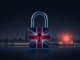 A digital padlock representing IG Group's secure FCA crypto license, enhancing trust in UK investment.