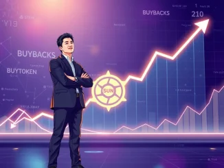 Justin Sun's strategic commitment to allocate 100% SunPERP revenue for SUN buybacks, signaling growth for the Tron ecosystem.