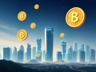 Illustrating Kazakhstan's financial regulatory authority accepting stablecoin payments for official fees, symbolizing the nation's progress in digital asset integration.