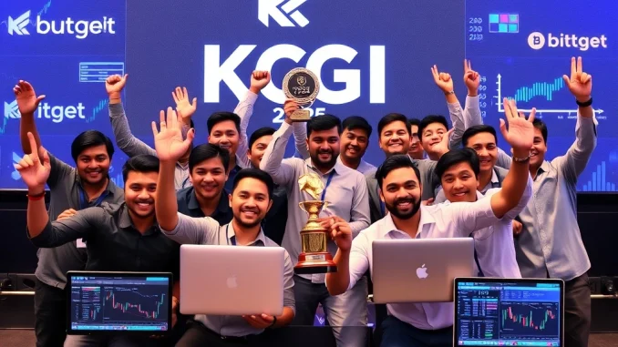 Team Buylow members celebrating their impressive fourth-place finish in the KCGI 2025 global trading competition.