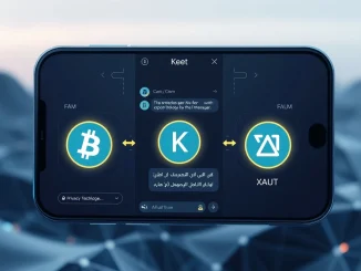 Keet messenger interface showing Bitcoin, USDT, and XAUT payment options alongside AI features for secure, advanced communication.