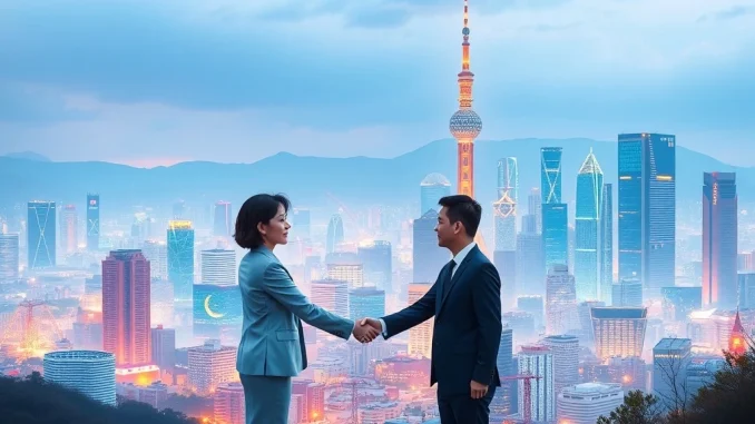 Illustrates South Korea's pivotal decision to allow crypto trading for venture firms, symbolizing growth and regulatory evolution within the South Korea crypto regulations framework.