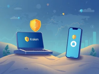 Illustrates Kraken's partnership with Trust Wallet, enabling users to engage in tokenized stock trading directly from their self-custody wallets.
