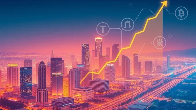 LA Crypto's phenomenal 277% surge, illustrating growth driven by regulatory reforms and fintech innovation in Los Angeles.