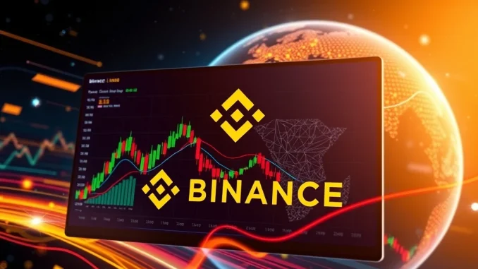 A digital interface displaying LINEA perpetual futures charts on Binance, symbolizing new trading opportunities.