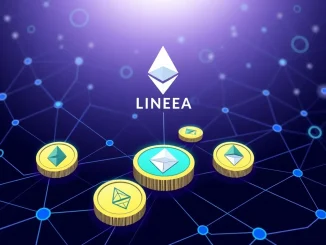 Visualizing the significant distribution of Linea tokens from ConsenSys's Layer 2 network to major DeFi platforms Aave, Etherex, and Euler.