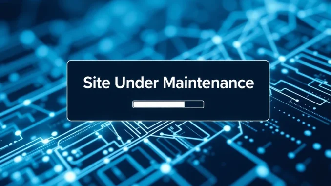 Lineascan maintenance screen indicating delayed blockchain data updates for Linea blockchain users.