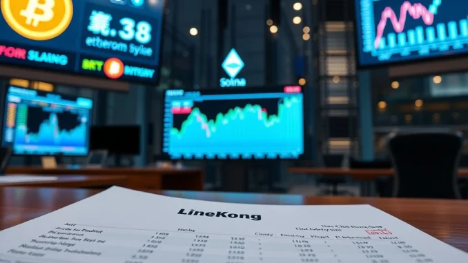 LineKong Unveils Significant Bitcoin, Ethereum, and Solana Holdings LineKong's official disclosure document showcasing its significant Bitcoin holdings, Ethereum, and Solana assets, reflecting corporate crypto adoption.