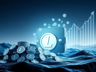 An illustrative chart showing a significant increase in Litecoin (LTC) accumulation by large holders, representing strong investor confidence and potential for LTC price growth.