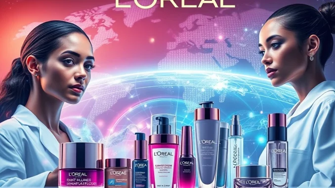 Visualizing L'Oréal's remarkable growth, innovation strategy, and beauty market dominance through technology and global reach.