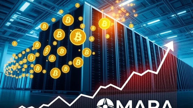 MARA's strategic financial move boosts Bitcoin holdings, signifying major institutional crypto adoption in digital assets.