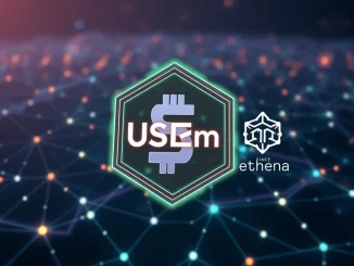 MegaETH's new USDm stablecoin launching via Ethena partnership, symbolizing innovation in the EVM blockchain space.