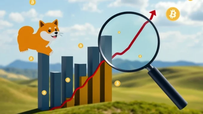 Graph showing a sharp increase in memecoin interest on Google Trends, symbolizing a significant crypto market rebound.