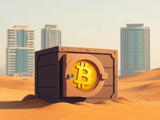 Illustrates the confidential growth of Middle East Bitcoin holdings within secure, institutional investment portfolios.