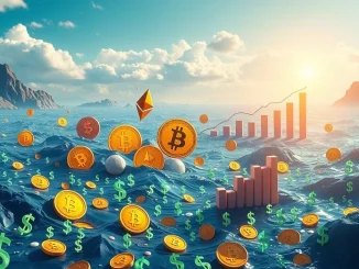 Illustrating a significant capital flow from traditional Money Market Funds into the cryptocurrency market, driven by a potential Federal Reserve rate cut.