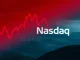 A downward-trending graph symbolizing a Nasdaq decline during intraday trading, reflecting stock market performance and investor concerns.