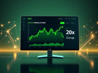 OKX BARD futures trading interface, showing leverage options and market data for crypto traders.