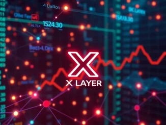 A visual representation of the OKX X Layer blockchain's impressive growth, highlighting its 4 million crypto wallets milestone and market impact.