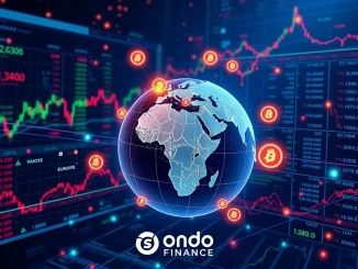 Ondo Finance platform showcasing tokenized stocks and ETFs, bridging traditional finance with blockchain investments for global access.