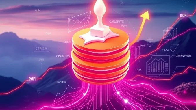 PancakeSwap Infinity's integration with Base Layer 2, showing CAKE token's potential rally and DeFi scalability.
