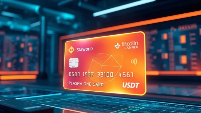 Plasma One: Pioneering Stablecoin Neobank Set to Transform Digital Banking Visualizing the future of finance with Plasma One, a stablecoin neobank enabling secure USDT transactions and digital banking services.