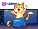 The Popcat (POPCAT) character playfully emerges from a digital trading screen, symbolizing its Bithumb crypto exchange listing.