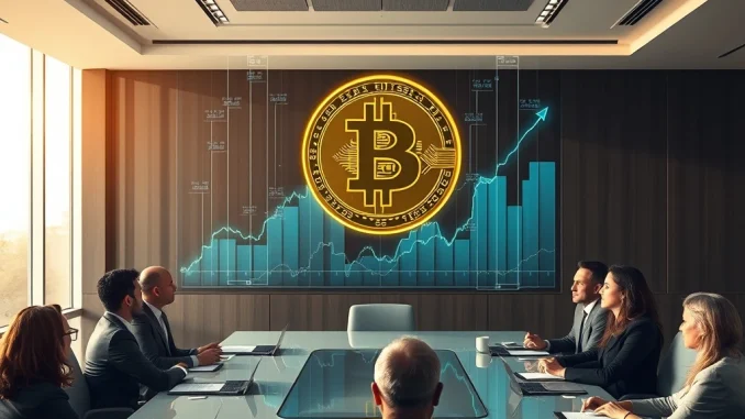 Public Companies Bitcoin Holdings Surge: Over 50 Firms Now Command 1,000+ BTC A chart illustrating the significant growth of public companies' Bitcoin holdings, emphasizing increasing institutional Bitcoin investment.