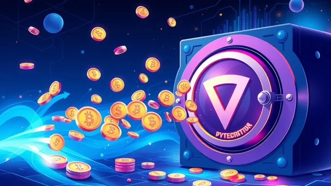 An illustration of Pump.fun's significant $12.2M PUMP token purchase, highlighting the cryptocurrency platform's financial strength and commitment to its ecosystem.