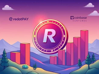 RedotPay's logo prominently displayed amidst digital growth charts, symbolizing its $47M funding round and new unicorn status in stablecoin payments.