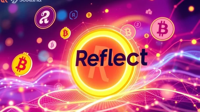 Reflect protocol's successful $3.75M stablecoin funding round, symbolizing growth and investment in decentralized finance.