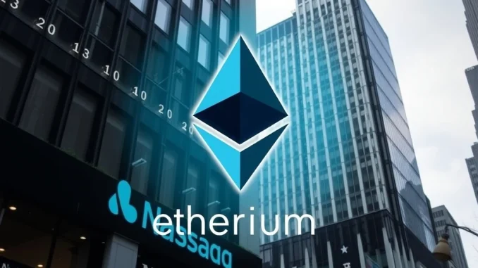 Reliance Global Group's Pivotal ETH Purchase: Signaling a New Era for Corporate Crypto Adoption Digital rendering showing Reliance Global Group's logo alongside the Ethereum symbol, representing their pivotal ETH purchase and growing corporate Ethereum adoption.