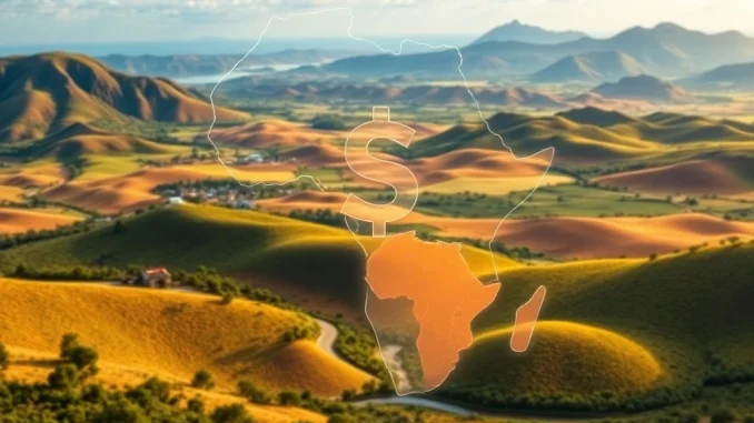 Ripple's RLUSD stablecoin expanding into Africa for institutional clients, symbolizing financial innovation and partnership.
