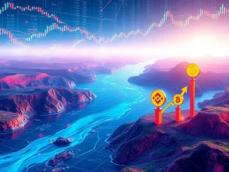 Chart showing River crypto volume surge on Binance Alpha, symbolizing its rapid market growth and increased investor interest.