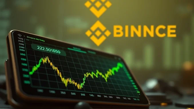 SafePal SFP logo on a digital screen, showing a significant price increase, symbolizing the impact of Binance's investment.