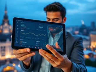 Digital banking app screen showing cryptocurrency trading, symbolizing Openbank's new service for retail crypto investors.