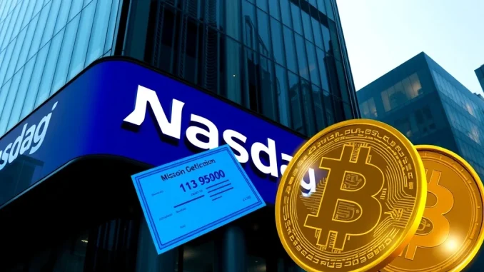A digital rendering of Bitcoin coins and a stock certificate, symbolizing Scilex Bitcoin investment and corporate cryptocurrency adoption.