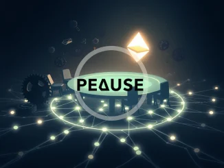 An illustration showing a paused or disrupted Scroll DAO system, symbolizing the governance suspension and crypto executive changes.