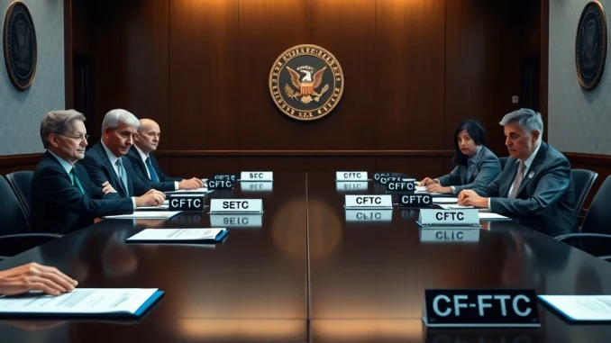 SEC CFTC Roundtable: Crucial Discussions Shape Future of Crypto Regulation SEC CFTC Roundtable attendees discuss crucial crypto regulation and digital asset oversight.