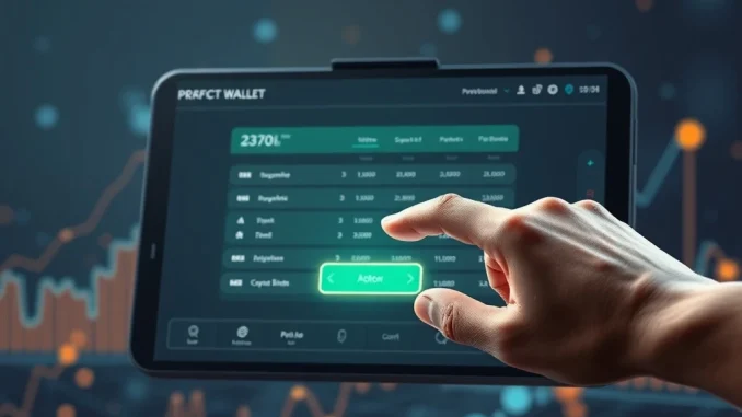 Digital interface symbolizing Senp funding for a secure crypto wallet, highlighting growth and innovation in the Web3 space.