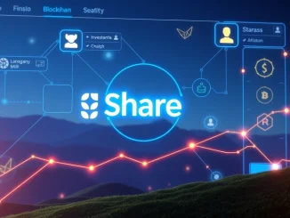 Illustration depicting the growth of the crypto social platform Share, fueled by a significant $5M seed funding round.