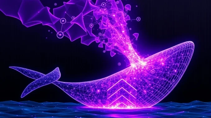 Massive Solana transfer visualized, with 1,013,571 SOL moving to Binance, signaling significant crypto whale activity.