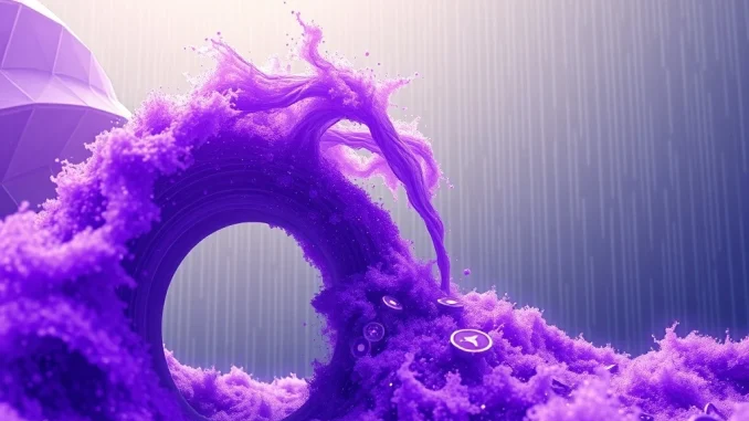 Illustrates a significant **SOL transfer** of Solana tokens to Binance, representing a major **Solana whale** move and its potential market impact.