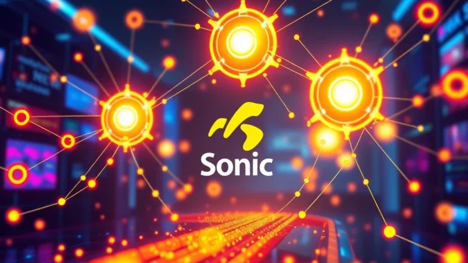 Visualizing Sonic rebrands to the Attention Capital Market, showing digital engagement metrics transforming into tradable assets on a blockchain network.