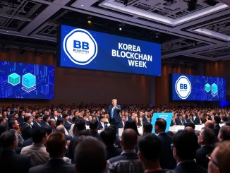 Eric Trump discusses South Korea's pivotal role in the future of Asia blockchain industry at a major conference.