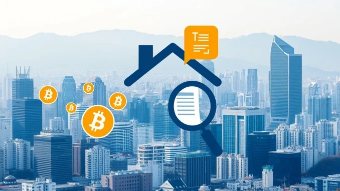 Crucial South Korea Crypto Rule Enhances Real Estate Transparency Illustrating South Korea's new regulations, requiring virtual asset reporting for crypto real estate purchases.