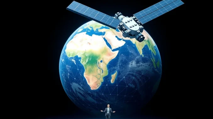 SpaceCoin founder Oh Tae-rim presenting the future of decentralized internet at TOKEN2049 Singapore, highlighting global connectivity.