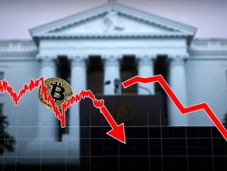 Chart illustrating **Spot Bitcoin ETFs** experiencing net outflows, signaling a shift in investment trends for the cryptocurrency market.