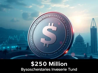 Standard Chartered crypto fund launch, showing digital assets growing with Middle Eastern investment, symbolizing future financial innovation.